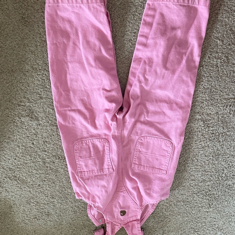 Carhartt Pink Overalls toddler size 24 months